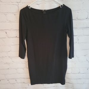 Basic H&M 3/4 sleeve little black dress